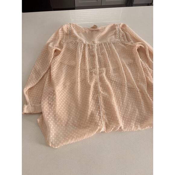 Vanessa Virginia Blouse Medium Textured Lightweight anthropologie - Picture 10 of 10